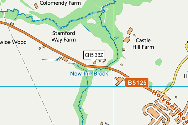 CH5 3BZ map - OS VectorMap District (Ordnance Survey) CH5 3BZ map - OS VectorMap District (Ordnance Survey)