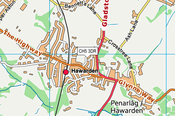 CH5 3DR map - OS VectorMap District (Ordnance Survey) CH5 3DR map - OS VectorMap District (Ordnance Survey)