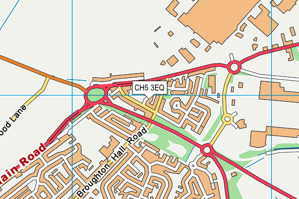CH5 3EQ map - OS VectorMap District (Ordnance Survey) CH5 3EQ map - OS VectorMap District (Ordnance Survey)