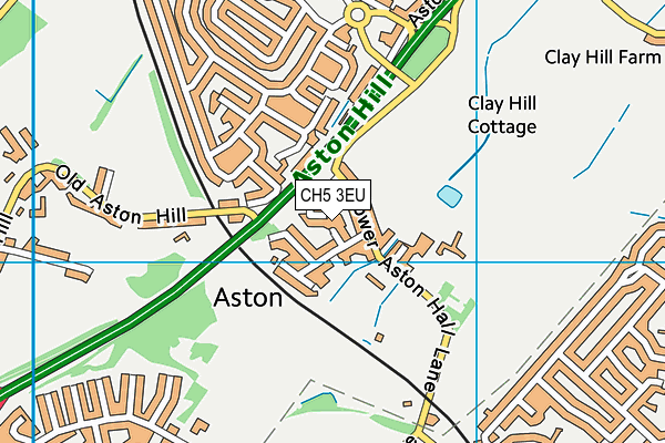 CH5 3EU map - OS VectorMap District (Ordnance Survey) CH5 3EU map - OS VectorMap District (Ordnance Survey)