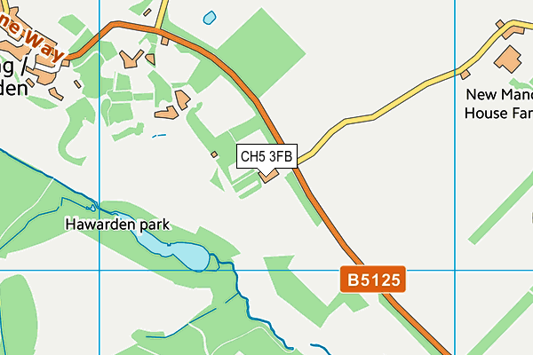 CH5 3FB map - OS VectorMap District (Ordnance Survey) CH5 3FB map - OS VectorMap District (Ordnance Survey)