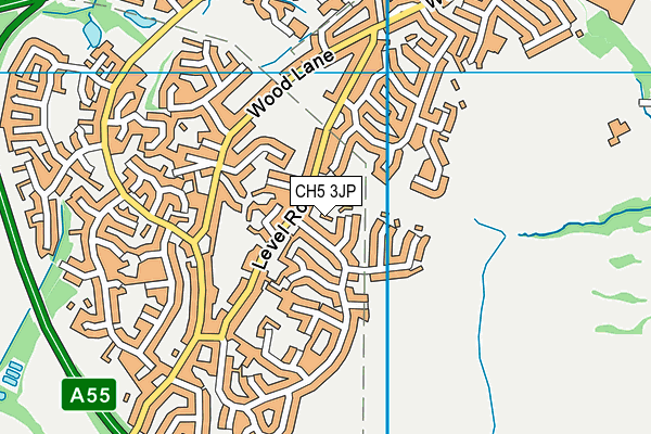CH5 3JP map - OS VectorMap District (Ordnance Survey) CH5 3JP map - OS VectorMap District (Ordnance Survey)