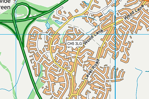 CH5 3LG map - OS VectorMap District (Ordnance Survey) CH5 3LG map - OS VectorMap District (Ordnance Survey)