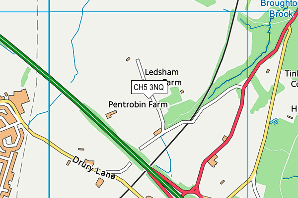 CH5 3NQ map - OS VectorMap District (Ordnance Survey) CH5 3NQ map - OS VectorMap District (Ordnance Survey)