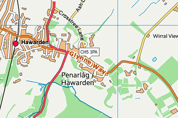 CH5 3PA map - OS VectorMap District (Ordnance Survey) CH5 3PA map - OS VectorMap District (Ordnance Survey)