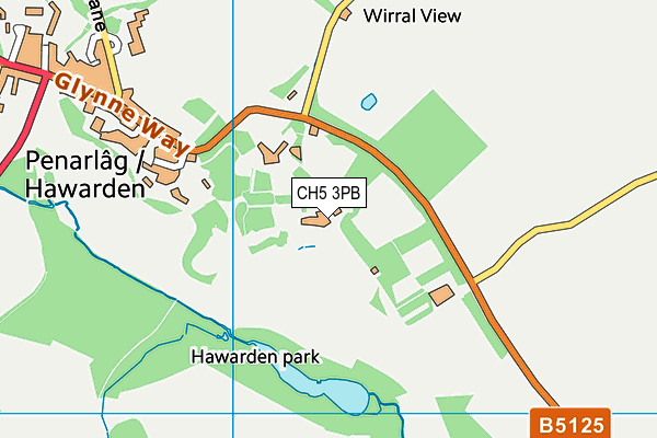 CH5 3PB map - OS VectorMap District (Ordnance Survey) CH5 3PB map - OS VectorMap District (Ordnance Survey)