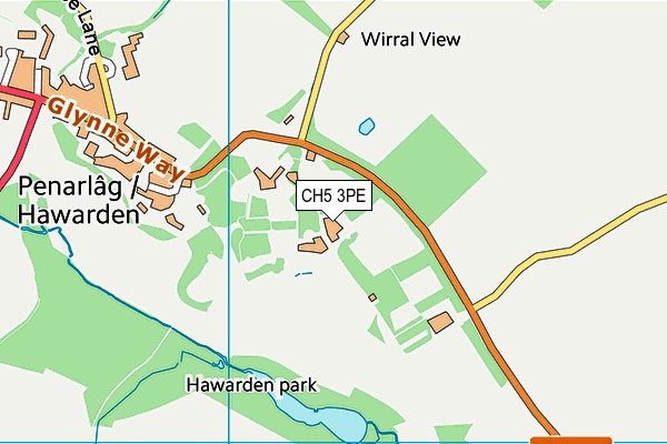 CH5 3PE map - OS VectorMap District (Ordnance Survey) CH5 3PE map - OS VectorMap District (Ordnance Survey)