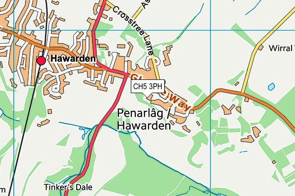 CH5 3PH map - OS VectorMap District (Ordnance Survey) CH5 3PH map - OS VectorMap District (Ordnance Survey)