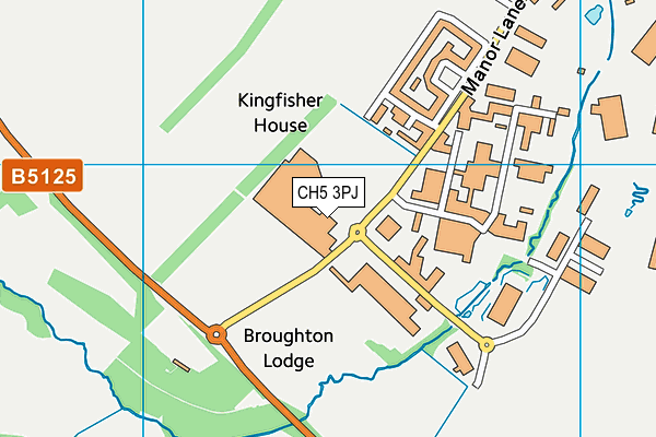 CH5 3PJ map - OS VectorMap District (Ordnance Survey) CH5 3PJ map - OS VectorMap District (Ordnance Survey)