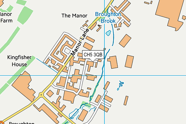 CH5 3QB map - OS VectorMap District (Ordnance Survey) CH5 3QB map - OS VectorMap District (Ordnance Survey)