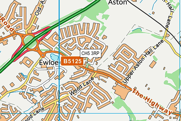 CH5 3RP map - OS VectorMap District (Ordnance Survey) CH5 3RP map - OS VectorMap District (Ordnance Survey)
