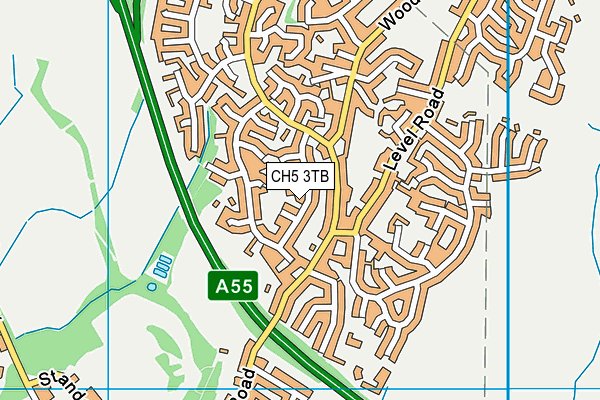 CH5 3TB map - OS VectorMap District (Ordnance Survey) CH5 3TB map - OS VectorMap District (Ordnance Survey)