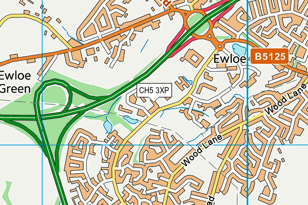 CH5 3XP map - OS VectorMap District (Ordnance Survey) CH5 3XP map - OS VectorMap District (Ordnance Survey)
