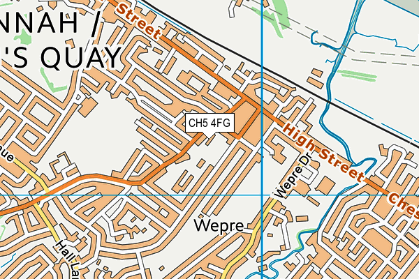 CH5 4FG map - OS VectorMap District (Ordnance Survey) CH5 4FG map - OS VectorMap District (Ordnance Survey)
