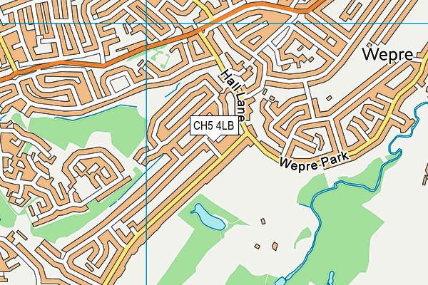 CH5 4LB map - OS VectorMap District (Ordnance Survey) CH5 4LB map - OS VectorMap District (Ordnance Survey)