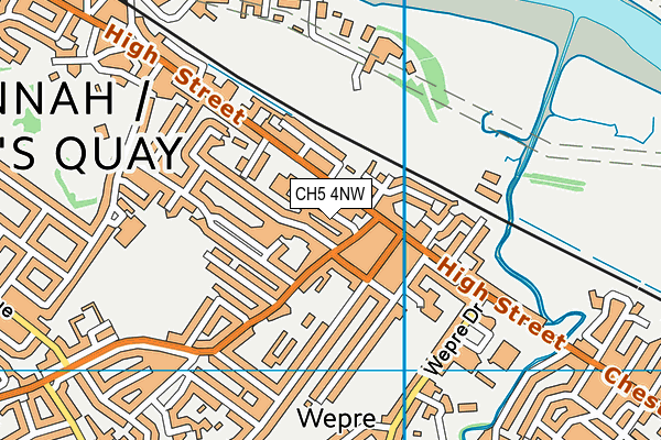 CH5 4NW map - OS VectorMap District (Ordnance Survey) CH5 4NW map - OS VectorMap District (Ordnance Survey)