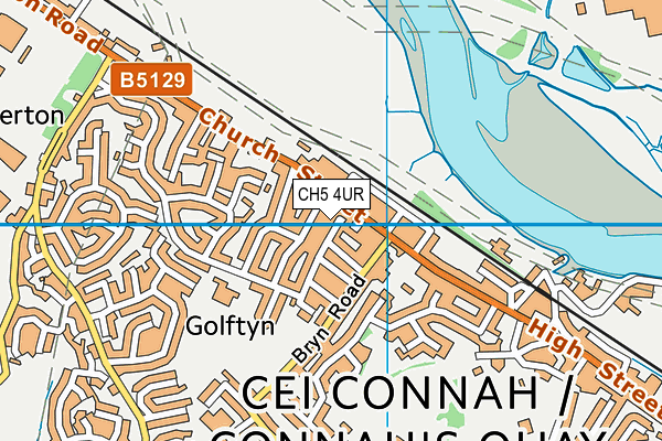 CH5 4UR map - OS VectorMap District (Ordnance Survey) CH5 4UR map - OS VectorMap District (Ordnance Survey)