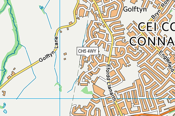 CH5 4WY map - OS VectorMap District (Ordnance Survey) CH5 4WY map - OS VectorMap District (Ordnance Survey)