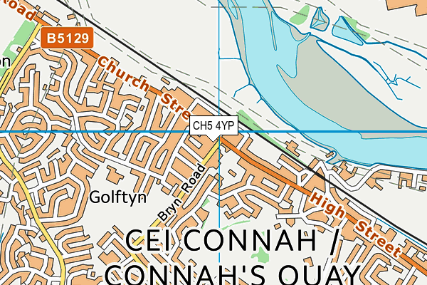 CH5 4YP map - OS VectorMap District (Ordnance Survey) CH5 4YP map - OS VectorMap District (Ordnance Survey)