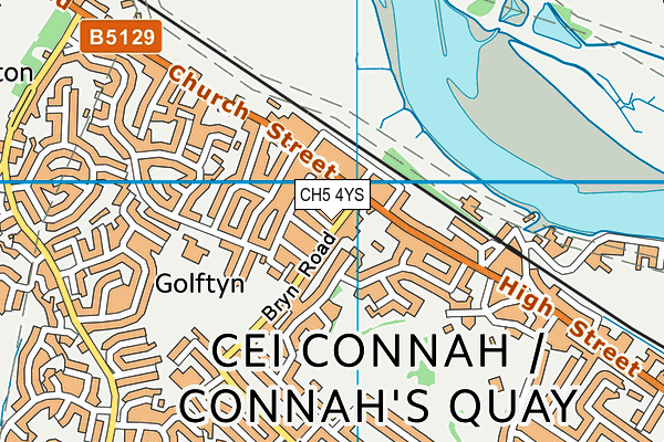 CH5 4YS map - OS VectorMap District (Ordnance Survey) CH5 4YS map - OS VectorMap District (Ordnance Survey)