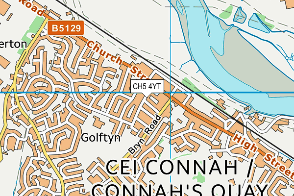 CH5 4YT map - OS VectorMap District (Ordnance Survey) CH5 4YT map - OS VectorMap District (Ordnance Survey)