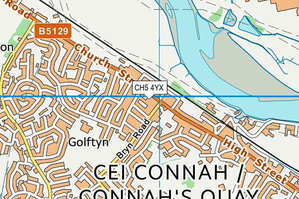 CH5 4YX map - OS VectorMap District (Ordnance Survey) CH5 4YX map - OS VectorMap District (Ordnance Survey)