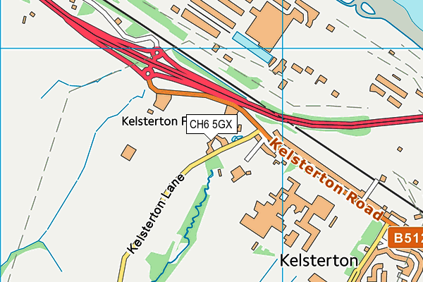 CH6 5GX map - OS VectorMap District (Ordnance Survey) CH6 5GX map - OS VectorMap District (Ordnance Survey)