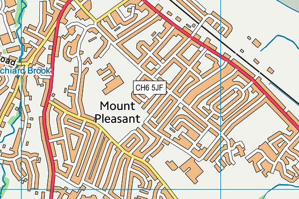 CH6 5JF map - OS VectorMap District (Ordnance Survey) CH6 5JF map - OS VectorMap District (Ordnance Survey)