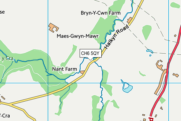 CH6 5QY map - OS VectorMap District (Ordnance Survey)