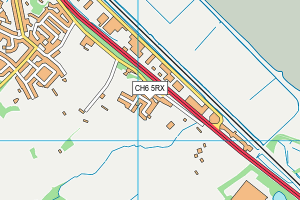 CH6 5RX map - OS VectorMap District (Ordnance Survey) CH6 5RX map - OS VectorMap District (Ordnance Survey)