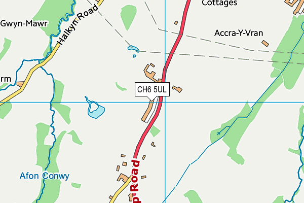 CH6 5UL map - OS VectorMap District (Ordnance Survey) CH6 5UL map - OS VectorMap District (Ordnance Survey)