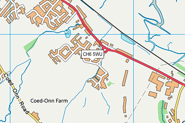 CH6 5WU map - OS VectorMap District (Ordnance Survey) CH6 5WU map - OS VectorMap District (Ordnance Survey)