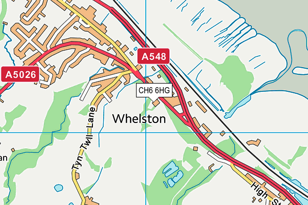 CH6 6HG map - OS VectorMap District (Ordnance Survey)