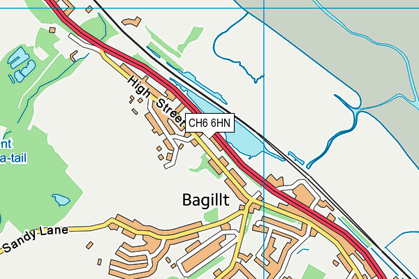 CH6 6HN map - OS VectorMap District (Ordnance Survey)