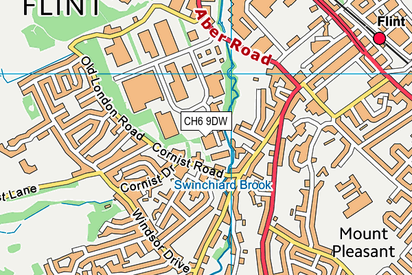 CH6 9DW map - OS VectorMap District (Ordnance Survey) CH6 9DW map - OS VectorMap District (Ordnance Survey)