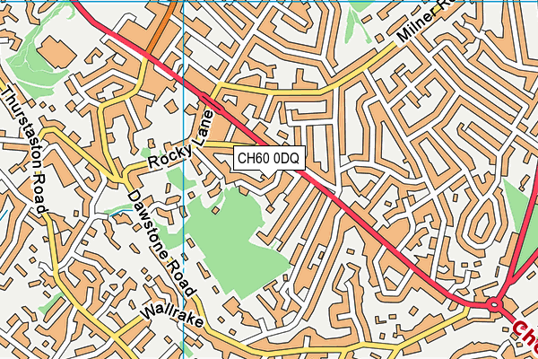 CH60 0DQ map - OS VectorMap District (Ordnance Survey) CH60 0DQ map - OS VectorMap District (Ordnance Survey)