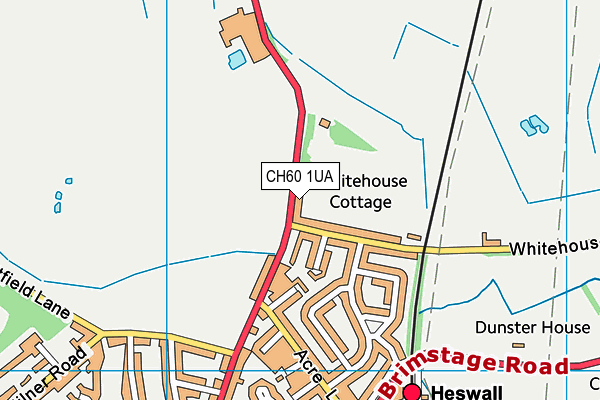 CH60 1UA map - OS VectorMap District (Ordnance Survey) CH60 1UA map - OS VectorMap District (Ordnance Survey)