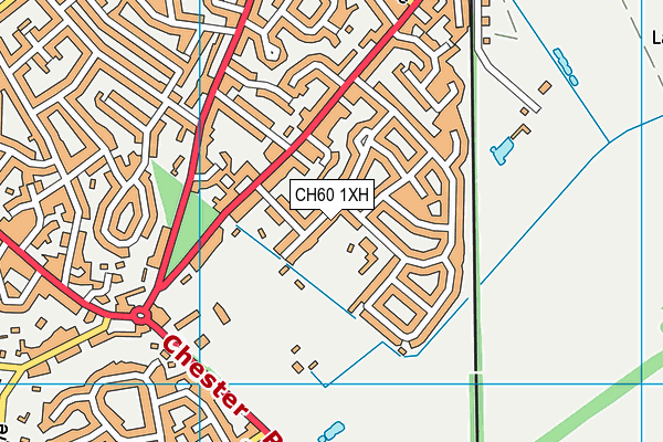 CH60 1XH map - OS VectorMap District (Ordnance Survey) CH60 1XH map - OS VectorMap District (Ordnance Survey)