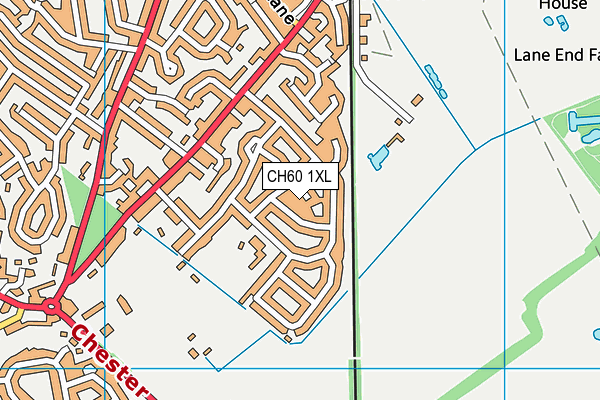 CH60 1XL map - OS VectorMap District (Ordnance Survey) CH60 1XL map - OS VectorMap District (Ordnance Survey)