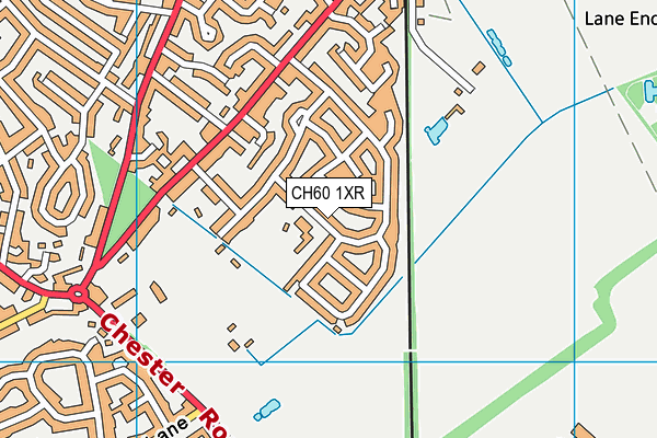 CH60 1XR map - OS VectorMap District (Ordnance Survey) CH60 1XR map - OS VectorMap District (Ordnance Survey)