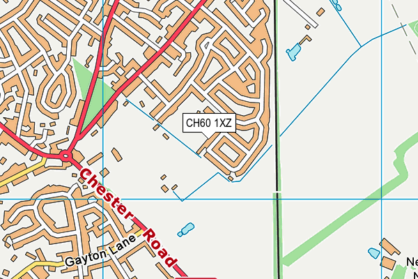 CH60 1XZ map - OS VectorMap District (Ordnance Survey) CH60 1XZ map - OS VectorMap District (Ordnance Survey)