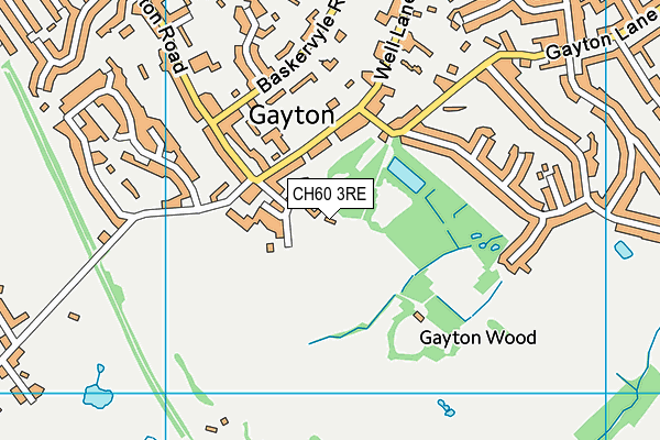 CH60 3RE map - OS VectorMap District (Ordnance Survey) CH60 3RE map - OS VectorMap District (Ordnance Survey)