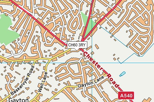 CH60 3RY map - OS VectorMap District (Ordnance Survey) CH60 3RY map - OS VectorMap District (Ordnance Survey)