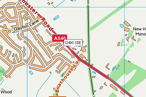 CH60 3SE map - OS VectorMap District (Ordnance Survey) CH60 3SE map - OS VectorMap District (Ordnance Survey)