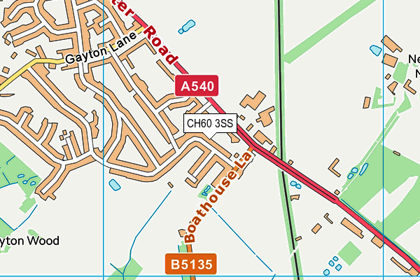 CH60 3SS map - OS VectorMap District (Ordnance Survey) CH60 3SS map - OS VectorMap District (Ordnance Survey)