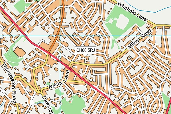 CH60 5RJ map - OS VectorMap District (Ordnance Survey) CH60 5RJ map - OS VectorMap District (Ordnance Survey)