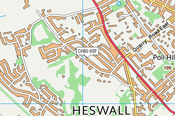 CH60 6SF map - OS VectorMap District (Ordnance Survey) CH60 6SF map - OS VectorMap District (Ordnance Survey)