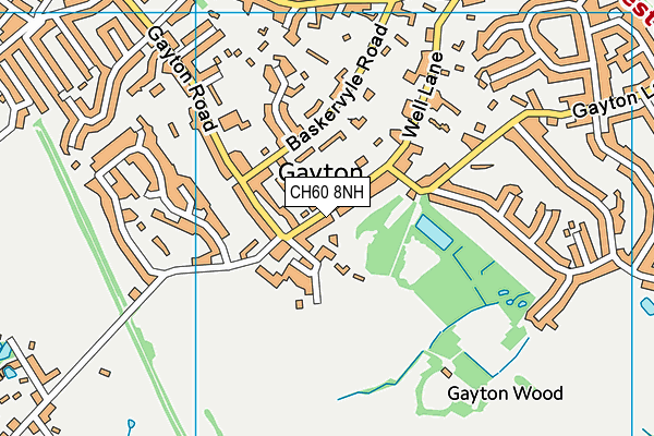 CH60 8NH map - OS VectorMap District (Ordnance Survey) CH60 8NH map - OS VectorMap District (Ordnance Survey)