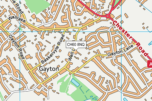 CH60 8NQ map - OS VectorMap District (Ordnance Survey)