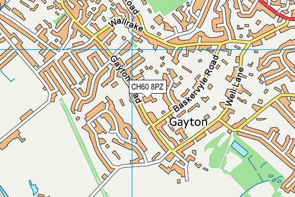 CH60 8PZ map - OS VectorMap District (Ordnance Survey) CH60 8PZ map - OS VectorMap District (Ordnance Survey)